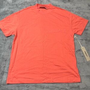 Essentials Men's Short Sleeve Tee in Coral